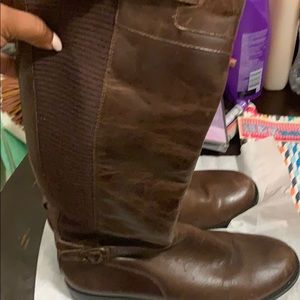 Knee high leather boots